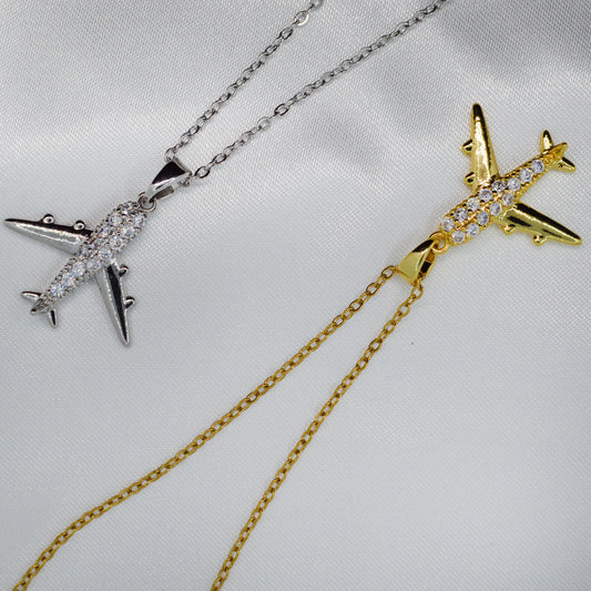 ogrlica Airplane iz nerjavečega jekla ChiChi