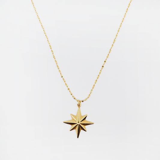 zlata ogrlica z obeskom v obliki zvezde severnice – ChiChi
