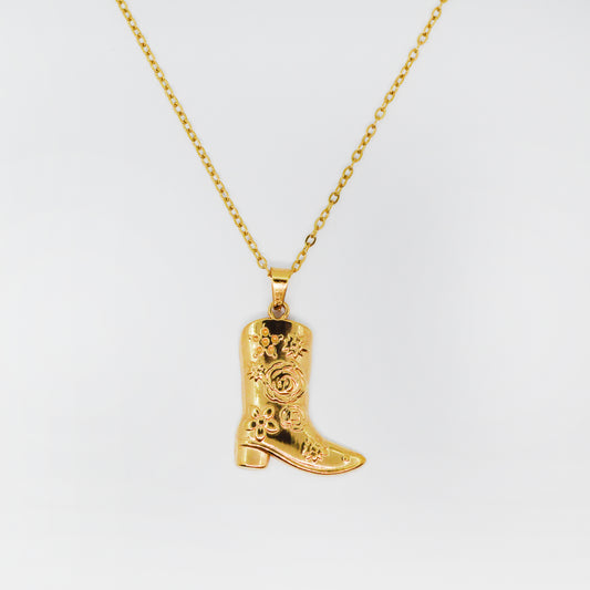 zlata ogrlica s škornjem – Cowgirl Charm – ChiChi