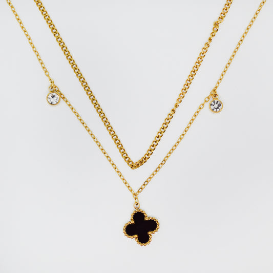 "Black Clover" necklace - stainless steel jewelry | ChiChi
