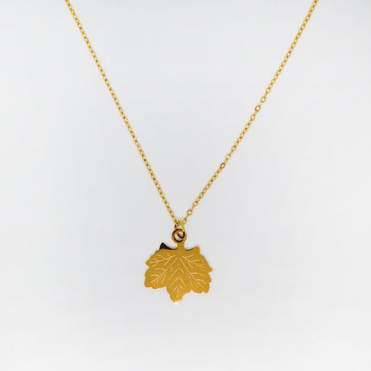 "Maple Touch" Necklace - Stainless Steel Jewelry | ChiChi