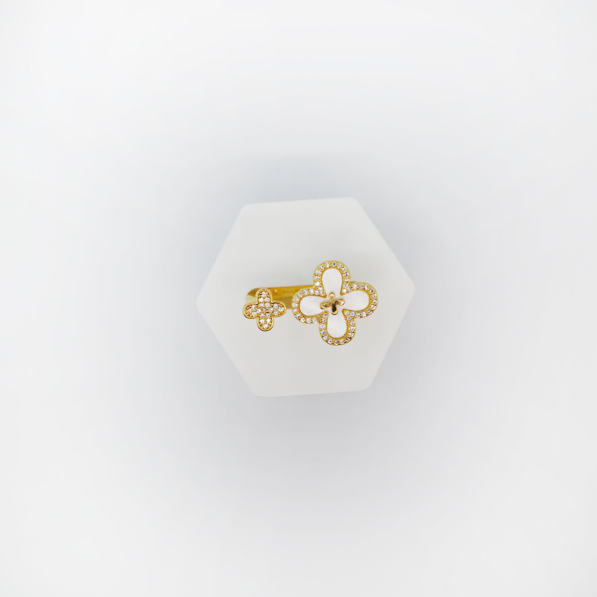 zlati clover prstan - ChiChi