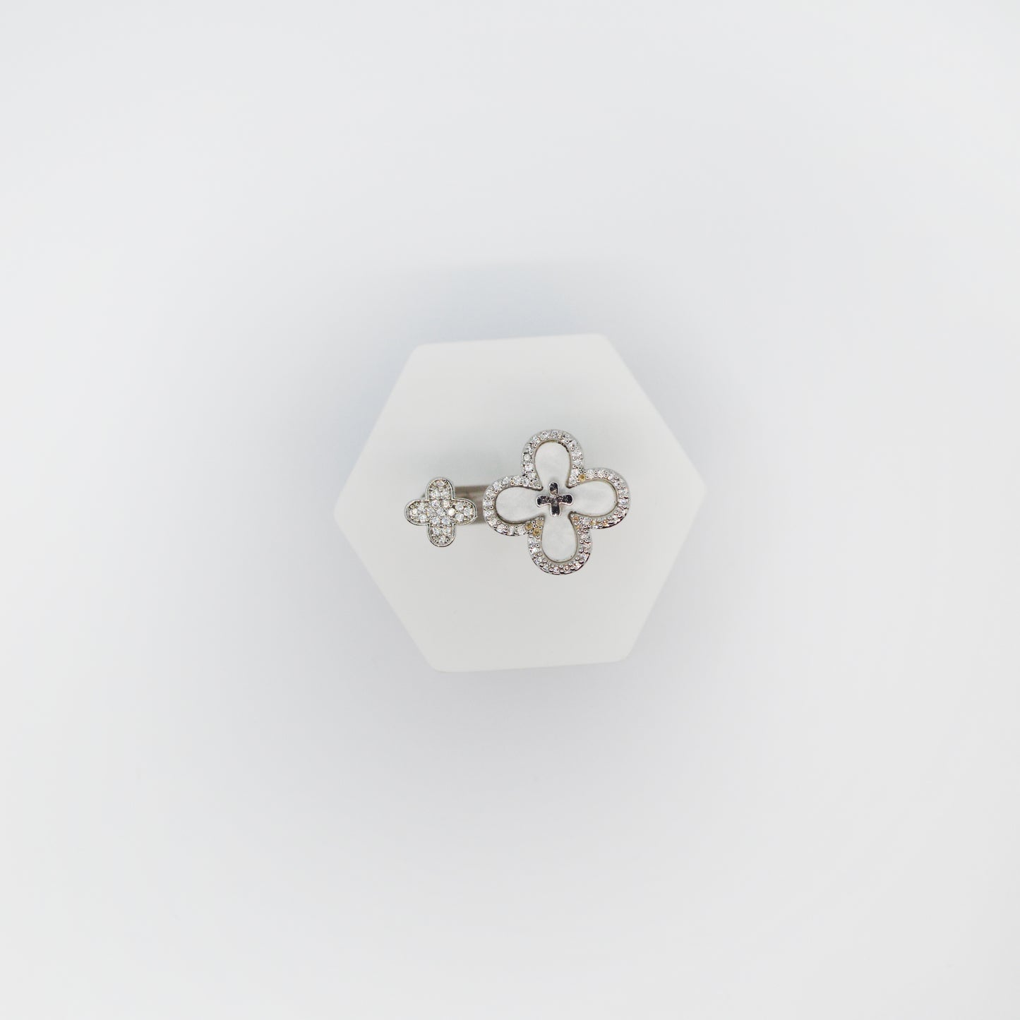 srebrni clover prstan - ChiChi