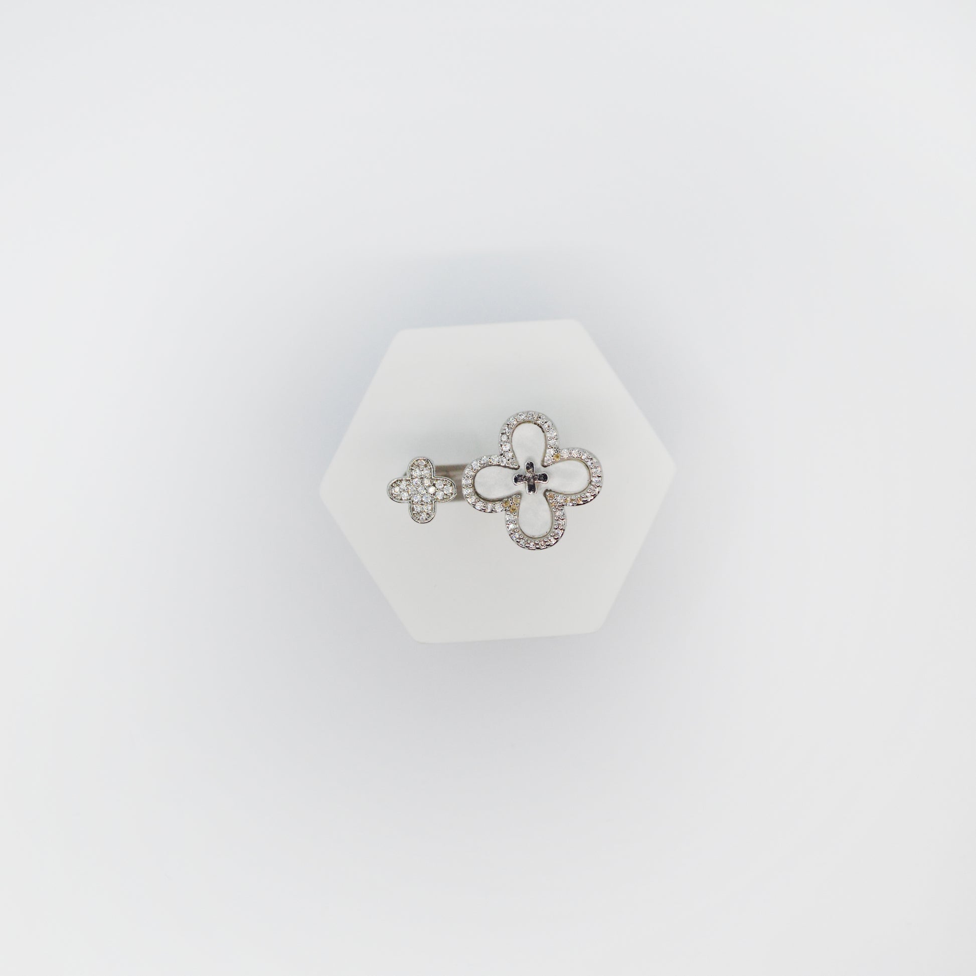 srebrni clover prstan - ChiChi