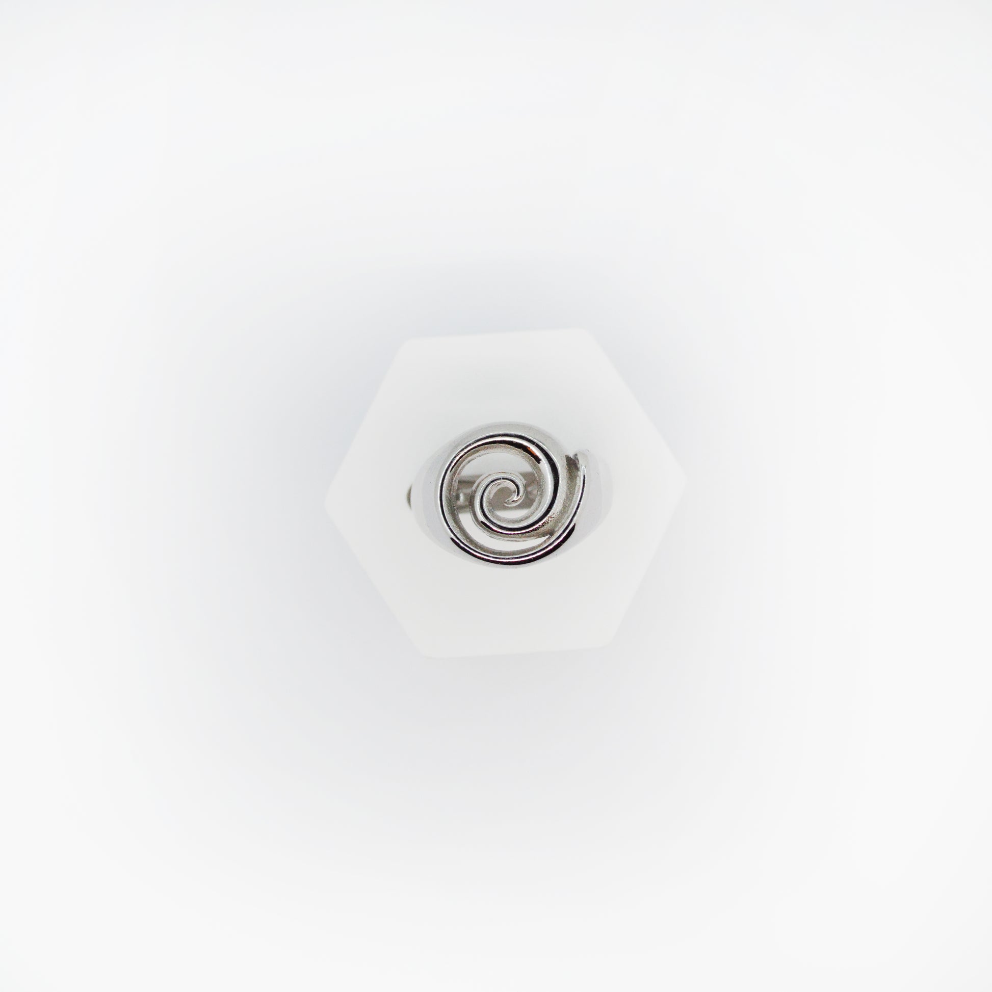 Spiral minimalističen prstan – srebrn | ChiChi