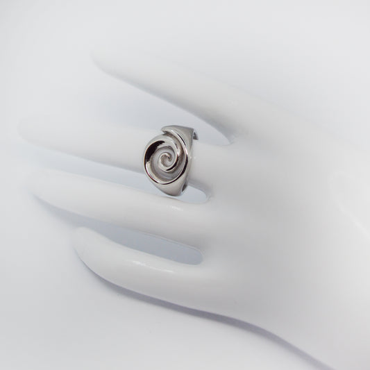 Spiral minimalistiΔen prstan β srebrn | ChiChi
